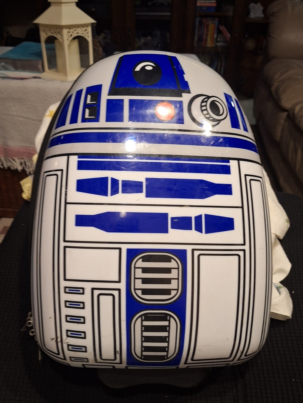 The Kids Star Wars Rolling Mini Suitcase with Wheels and Handle a colorful